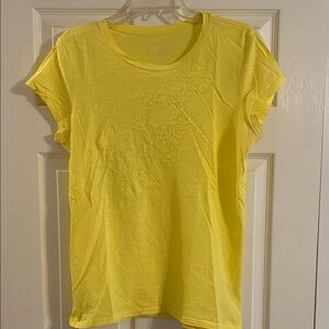 Banana Republic Yellow Short Sleeve Tee